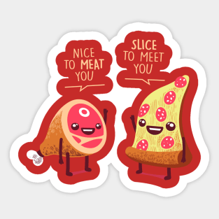 Nice to Meat You Sticker